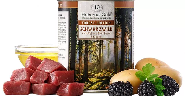 HUBERTUS GOLD BLIK SCHWARZWILD 800 GRAM